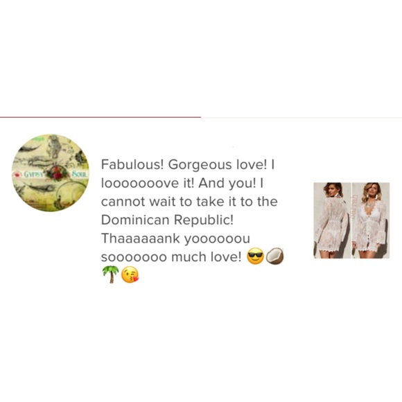 NEW White Sheer Crochet Lace Mini Dress / Kimono Cover-Up– Size Small – LAST ONE - Picture 4 of 6